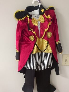 Rubie's Red and Gold Kids Ringmaster Costume with Black Accents